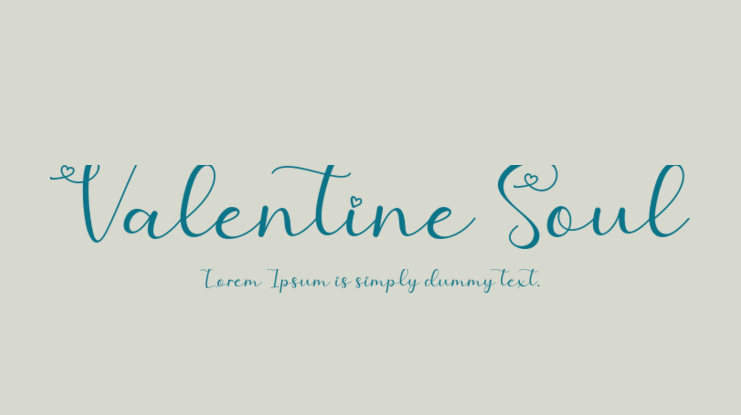 Valentine Soul Font