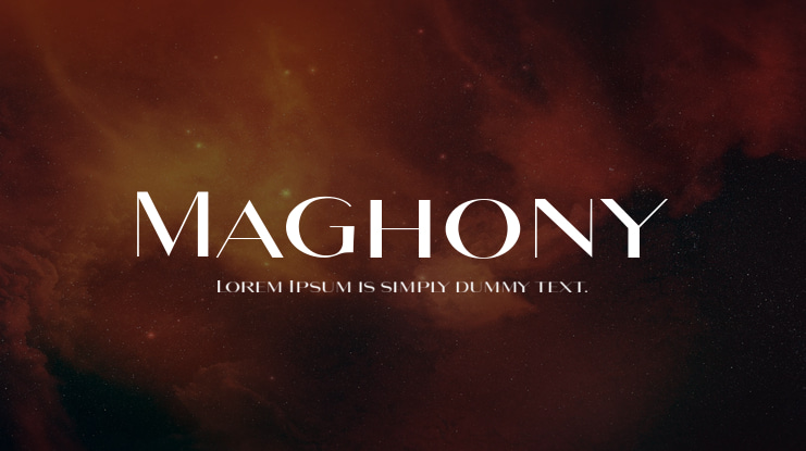 Maghony Font