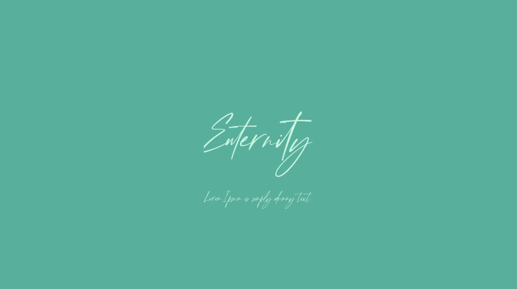 Enternity Font