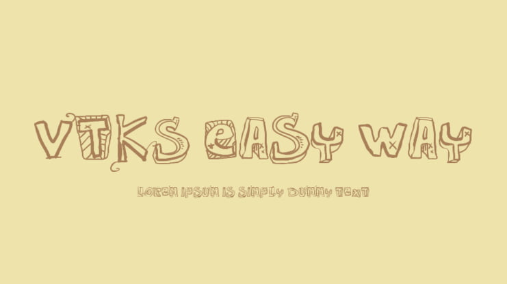 VTKS Easy Way Font
