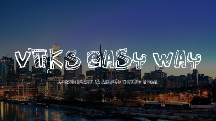 VTKS Easy Way Font