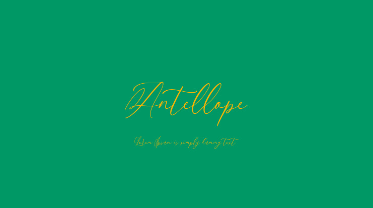 Antellope Font
