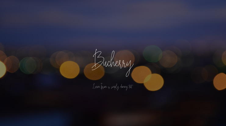 Bucherry Font