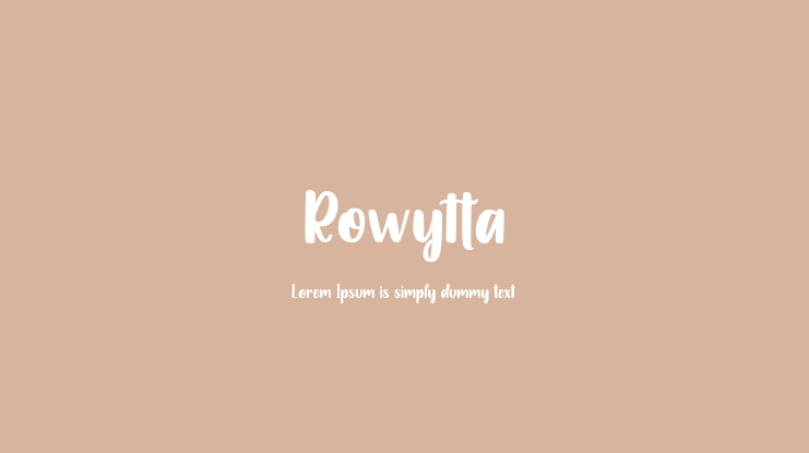 Rowytta Font
