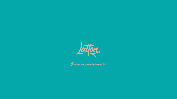 Latton Font