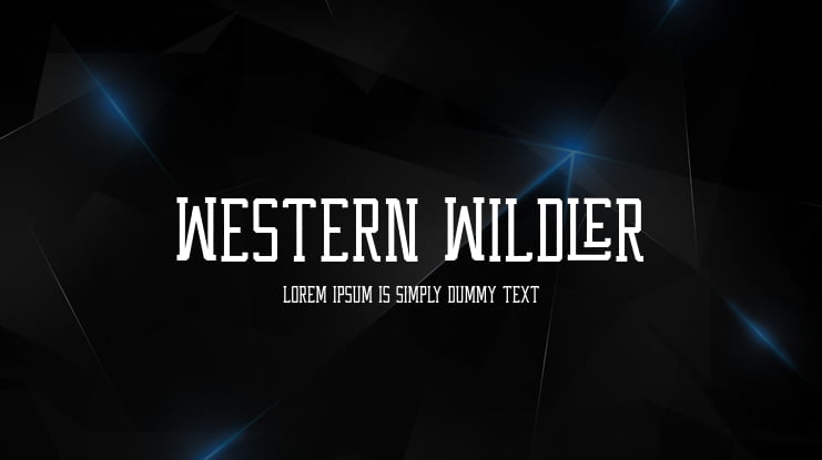 Western Wildler Font