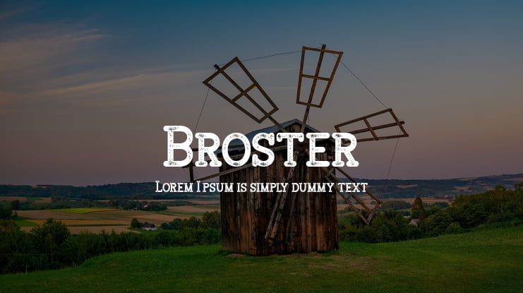 Broster Font