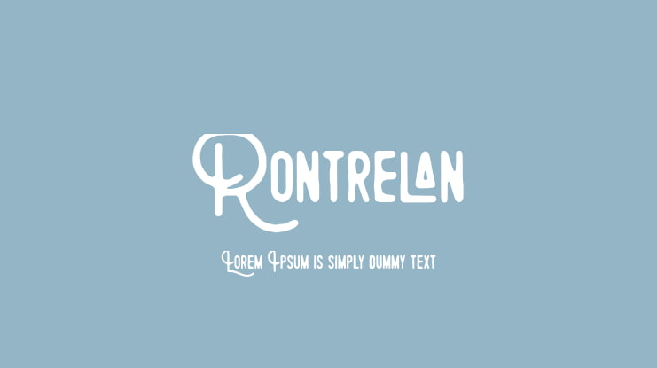 Rontrelan Font