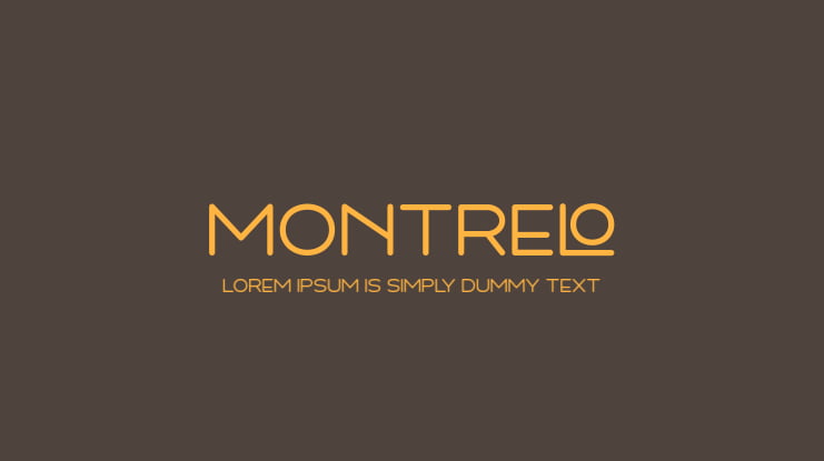 Montrelo Font