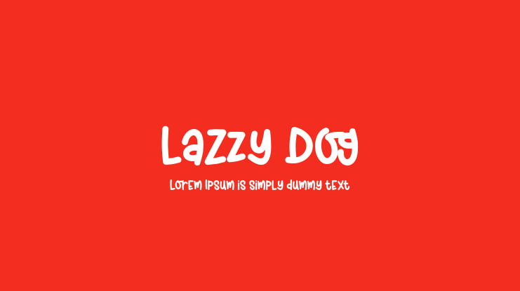 Lazzy Dog Font