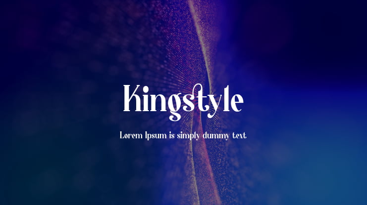 Kingstyle Font