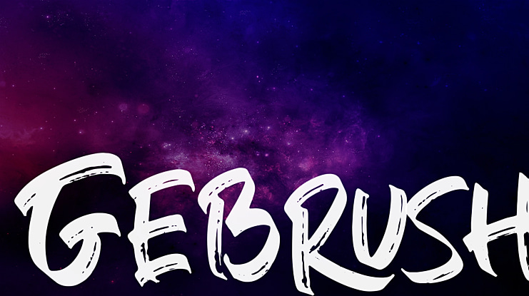 Gebrush Font