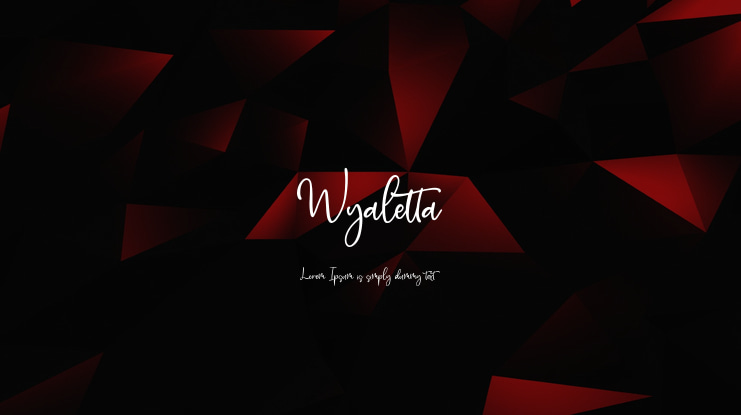 Wyaletta Font