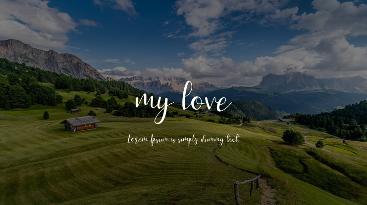 my love Font