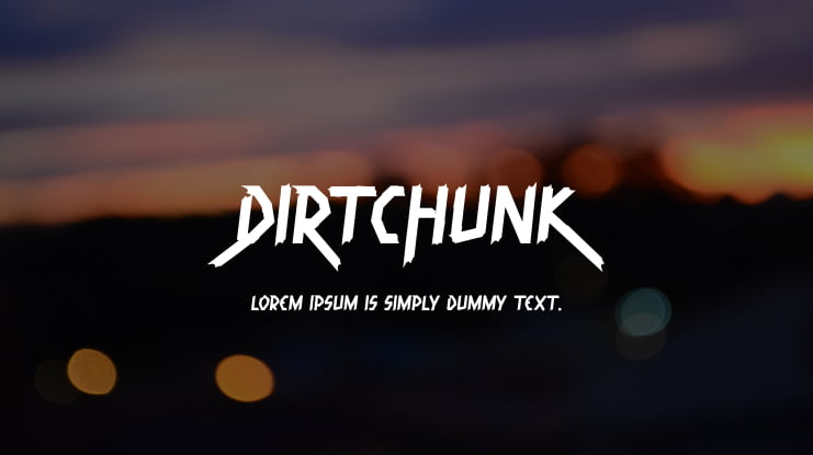 Dirtchunk Font