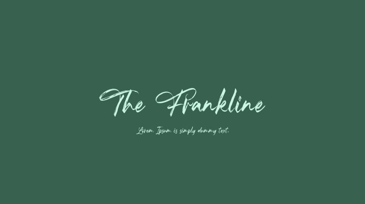 The Frankline Font