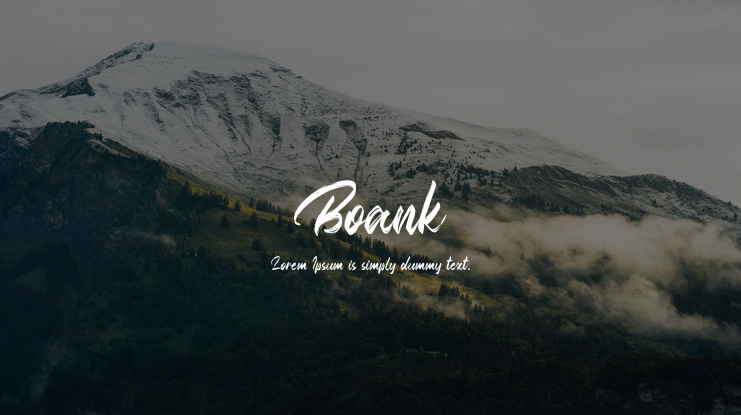 Boank Font