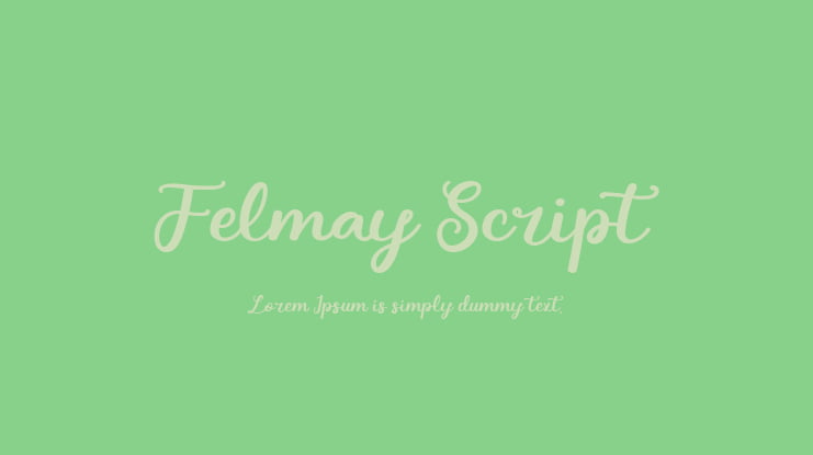 Felmay Script Font