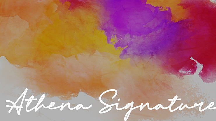 Athena Signature Font
