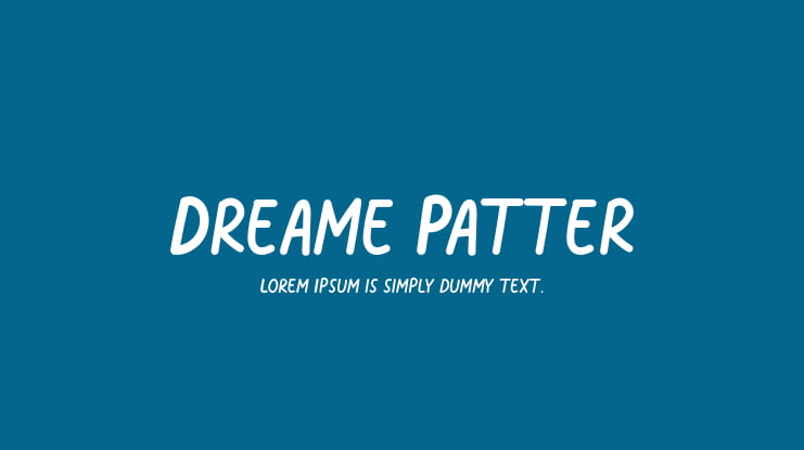 Dreame Patter Font Family