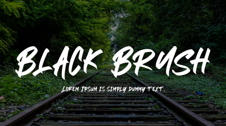 BLACK BRUSH Font