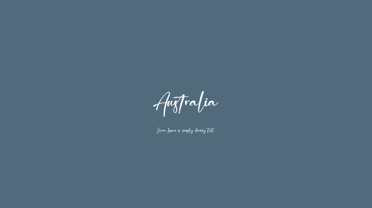 Australia Font