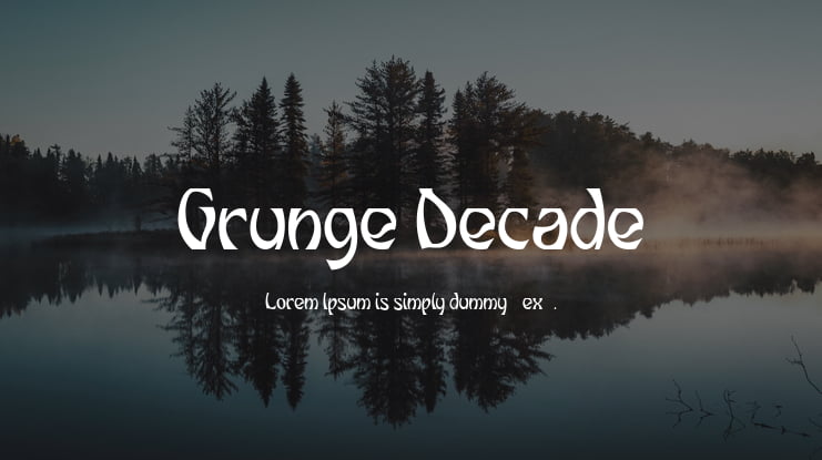 Grunge Decade Font