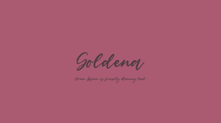 Goldena Font