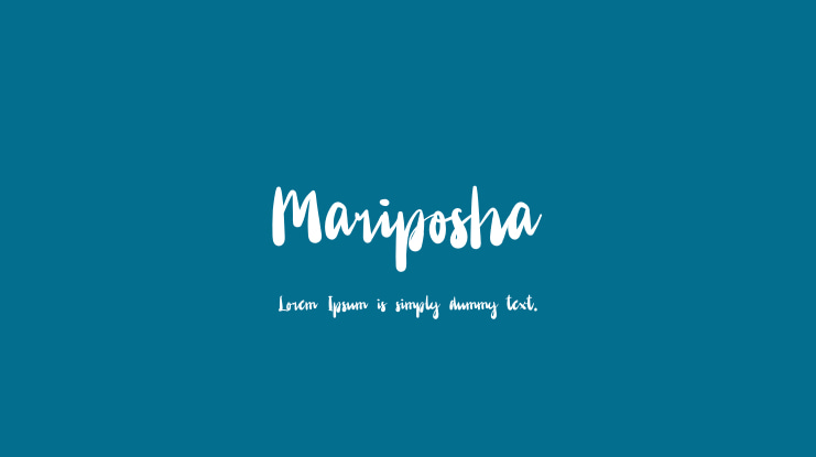 Mariposha Font