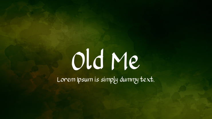 Old Me Font