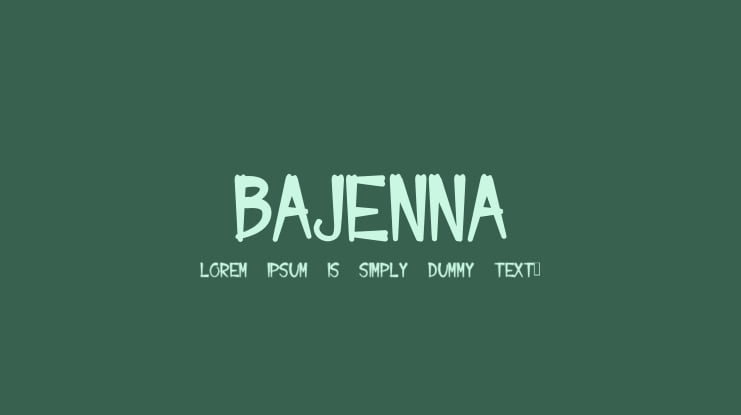 Bajenna Font