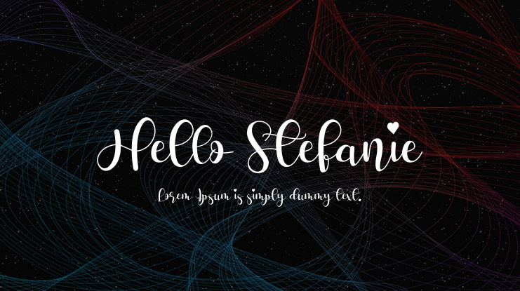 Hello Stefanie Font