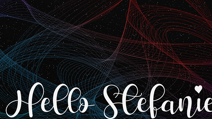 Hello Stefanie Font