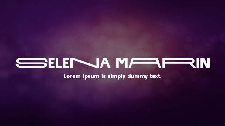 SELENA MARIN Font Family