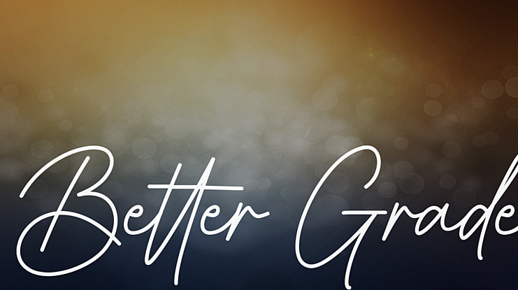 Better Grade Font