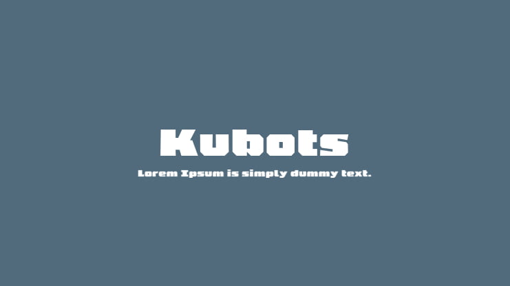 Kubots Font