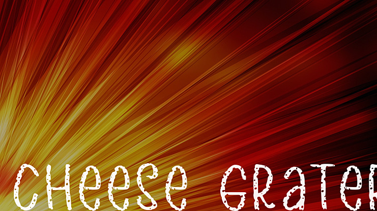 Cheese Grater Font