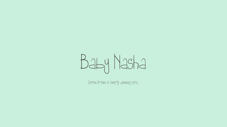 Baby Nasha Font