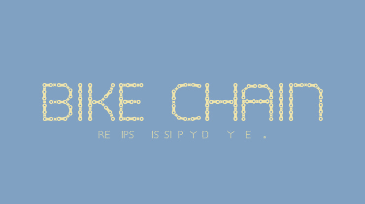 BIKE CHAIN Font