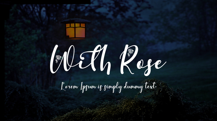 With Rose Font