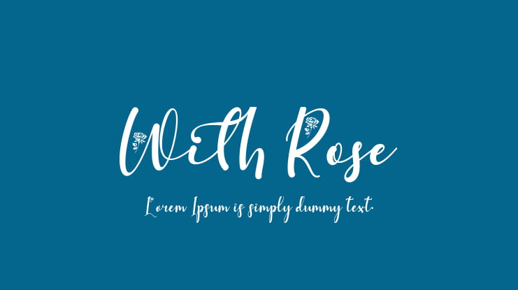 With Rose Font