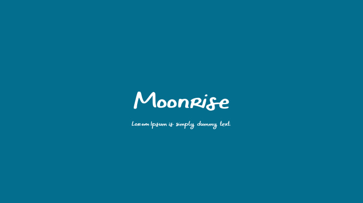 Moonrise Font