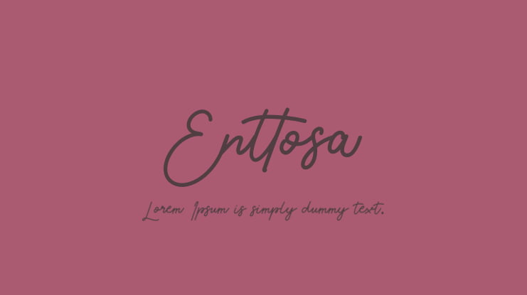 Enttosa Font