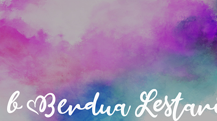 b Berdua Lestari Font