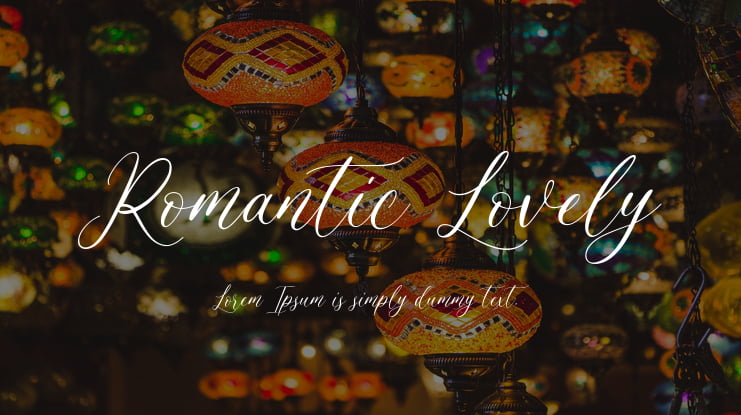 Romantic Lovely Font