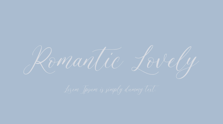Romantic Lovely Font
