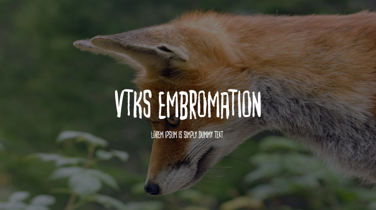 vtks embromation Font