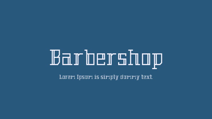 Barbershop Font