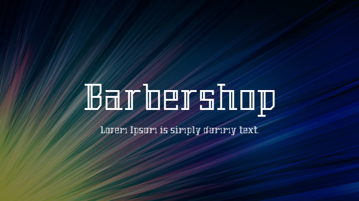 Barbershop Font