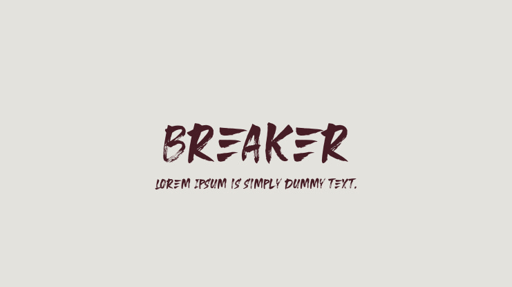 Breaker Font